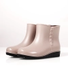 2022  new design autumn winter warm water proof low hem women rain boot Color color 2