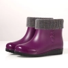 2025  new design autumn winter warm water proof low hem women rain boot Color color 4
