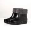2025  new design autumn winter warm water proof low hem women rain boot