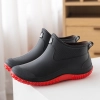 2022  new design autumn winter warm fleece water proof  women rain boot outdoor boot