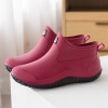 2022  new design autumn winter warm fleece water proof  women rain boot outdoor boot Color color 4