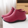 2025  new design autumn winter warm fleece water proof  women rain boot outdoor boot