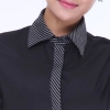 stripes collar hem waiter man uniforms shirt apron