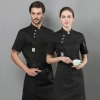 2025   summer short  bread house baker cooking  coat  chef jacket uniform workwear Color color 3