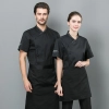 2022   summer short  bread house baker coat cooking  coat  chef jacket uniform workwear