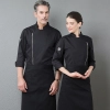 2025   summer long sleeve bread house baker zipper coat cooking  coat  chef jacket uniform workwear