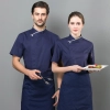 2022   summer  short sleeve mesh bread house baker  cooking  coat  chef jacket uniform workwear