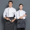 2022   summer  short sleeve  side opening baker  cooking  coat  chef jacket uniform workwear