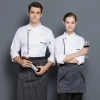 2022   summer  short sleeve  side opening baker  cooking  coat  chef jacket uniform workwear Color color 1