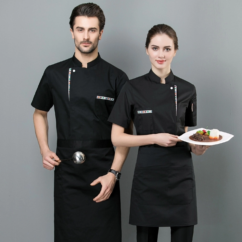 2025   summer  short sleeve chef  coat  chef jacket uniform workwear for chef
