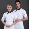 2025 long sleeve chef  coat  contract hem chef jacket uniform workwear for chef Color color 1