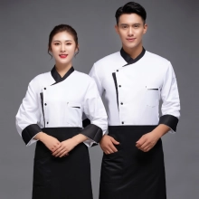 2022 long sleeve chef  coat  contract hem chef jacket uniform workwear for chef