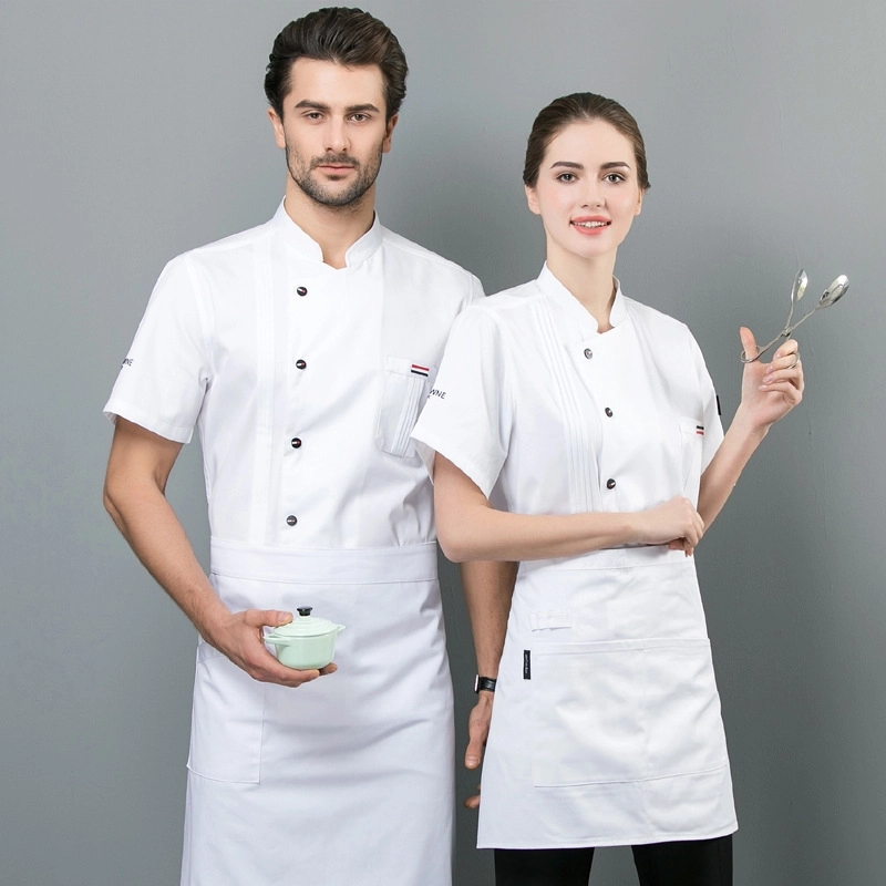 2025 short sleeve chef coat chef jacket uniform workwear cheap chef clothes