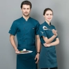 2025 short sleeve chef  coat   chef jacket uniform workwear   cheap chef clothes