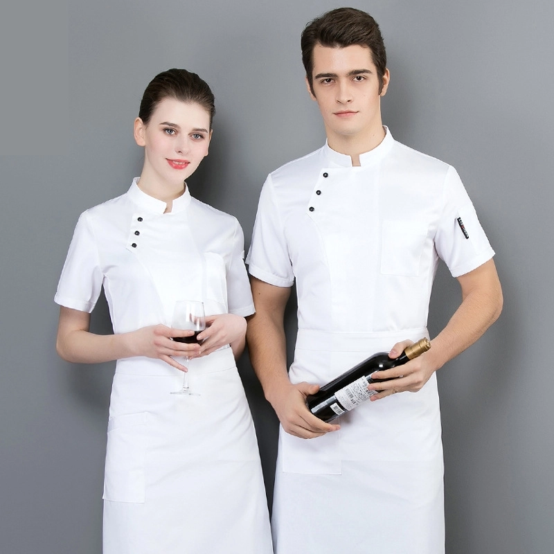 2025 short sleeve chef coat chef jacket uniform workwear cheap chef clothes