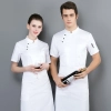 2022 short sleeve chef  coat   chef jacket uniform workwear   cheap chef clothes