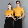 2025 short sleeve chef  coat   chef jacket uniform workwear   cheap chef clothes