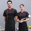 2022 summer design  thin fabric chef jacket uniform workwear restaurant   cheap chef clothing