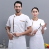 2025 summer design  thin fabric chef jacket uniform workwear restaurant   cheap chef clothing Color color 2