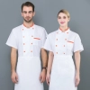 2025 black dual row buttons chef jacket uniform workwear baker  chef blouse jacket Color color 1