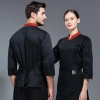 2022 fashion handsome cafe bar chef master chef jacket  discount bread house  baker  chef blouse jacket cheap price