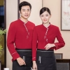 2022  Chinese style sleeve  tea house restaurant waitress waiter  blouse jacket cafe house wait staf uniform Color color 1