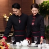 2025  Chinese style sleeve  tea house  waitress waiter  blouse jacket cafe  wait staf uniform