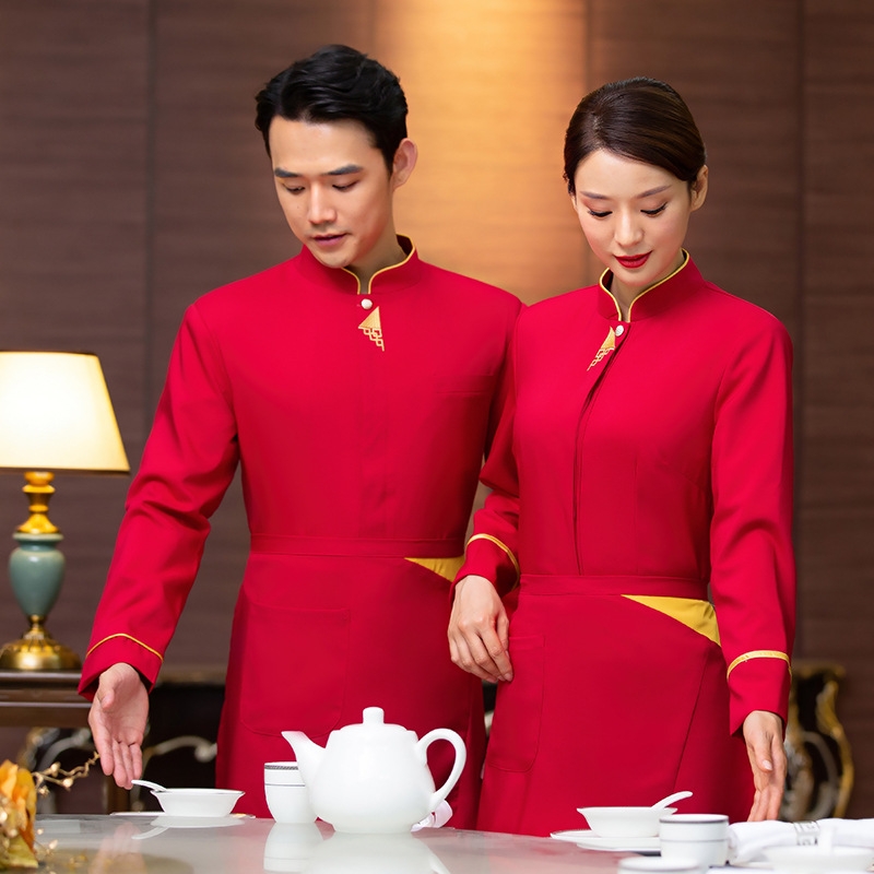 2025  Taiwan design sleeve  tea house  waitress waiter  blouse jacket cafe  wait staf uniform