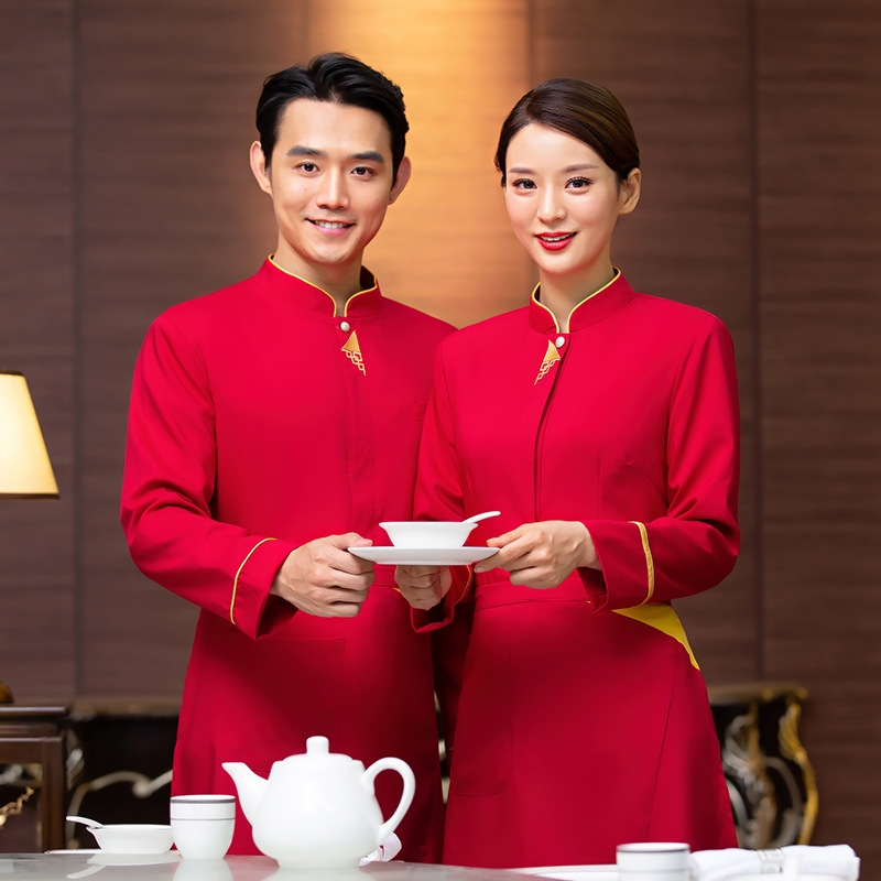 2025  Taiwan design sleeve  tea house  waitress waiter  blouse jacket cafe  wait staf uniform