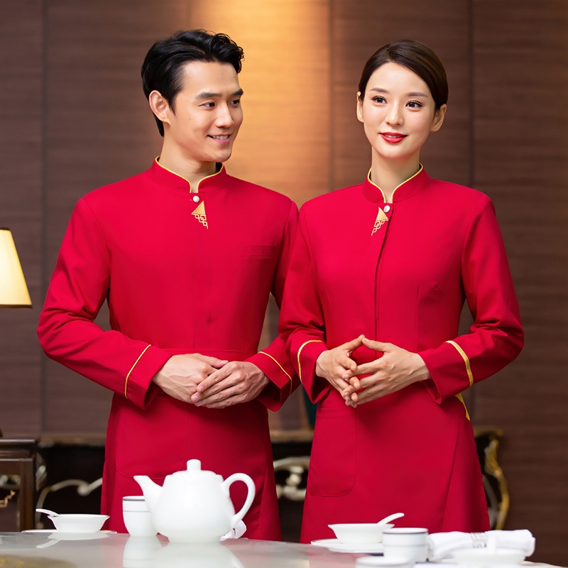 2025  Taiwan design sleeve  tea house  waitress waiter  blouse jacket cafe  wait staf uniform