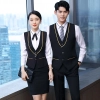 2025 fashion Attendant uniform Suits vest pant shirt  blouse jacket cafe  wait staf uniform Color color 2