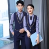 2025 fashion Attendant uniform Suits vest pant shirt  blouse jacket cafe  wait staf uniform Color color 3