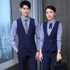 2022 fashion rail way Attendant uniform Suits vest pant shirt  blouse jacket cafe  wait staff uniform
