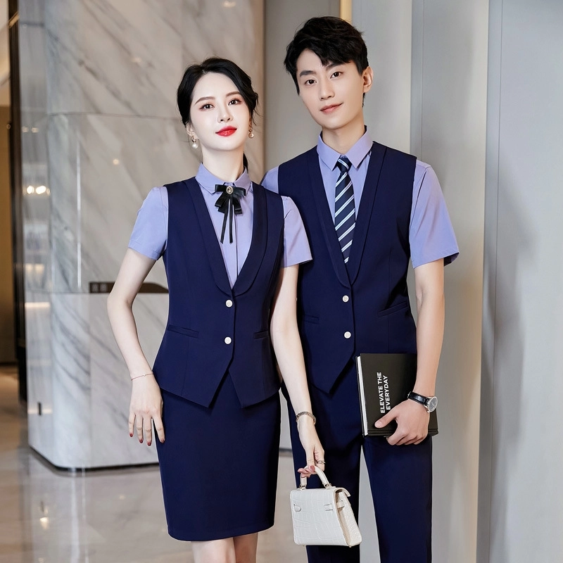 2025 fashion waiter Attendant uniform Suits vest pant sales represent uniform working wear