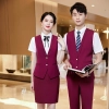 2022 fashion waiter Attendant uniform Suits vest pant  sales represent uniform working wear