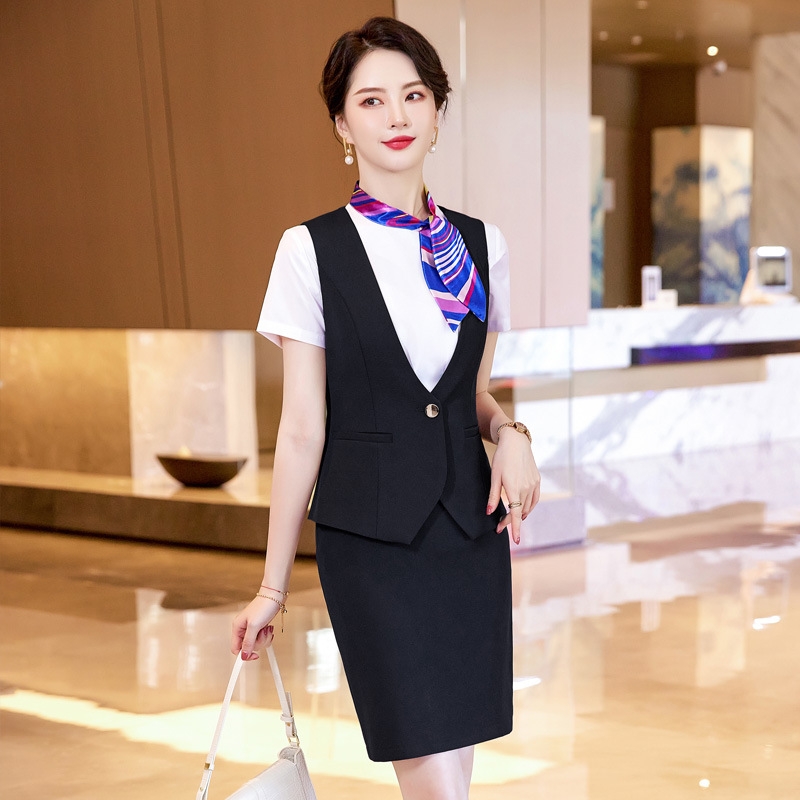 2022 fashion women Attendant uniform Suits vest pant sales