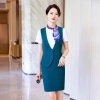 2025 fashion women Attendant uniform Suits vest pant  sales representative uniform working wear Color color 2