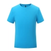 simple round collar  cotten blends company uniform work staff t-shirt unifrom team workwear