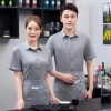 2022 Korea style young short sleeve  tea house/ hot pot waitress waiter jacket  wait staf uniform Color color 1