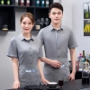 2022  fashion summer short sleeve  tea house/ hot pot waitress waiter jacket  wait staf uniform discount