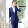 fashion  upgrade business office lady women suit  sales representative pant suit as uniform