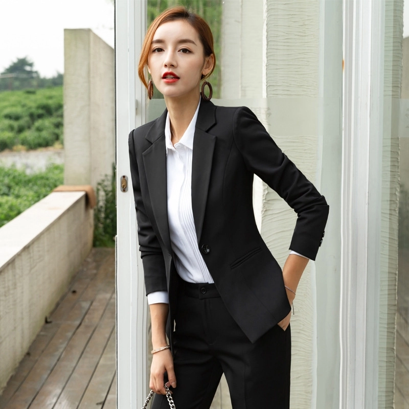 2025 fashion women Attendant pant Suits sales representative working wear formal uniform