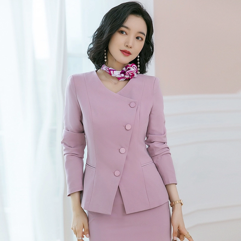 fashion upgrade nice Korea business office women suit sales representative suit working uniform