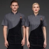 2022 fashion handsome special chef jacket  discount bread house  baker  chef blouse jacket + apron Color color 1