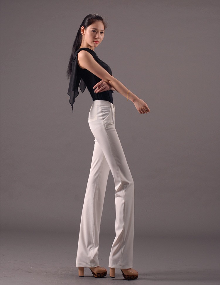 summer vogue classic thin straight leg women's dressy pant trousers