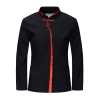 2025 Chinese design long sleeve  tea house/ hot pot  staff working wear waitress waiter jacket  wait staf uniform Color color 1
