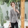 2022 one buttons business office lady grid printing women work suit female  pant suit  work wear