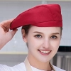 high quality Europe restaurant pub unisex waiter beret hat waitress cap