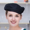 high quality Europe restaurant pub unisex waiter beret hat waitress cap