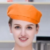 high quality Europe restaurant pub unisex waiter beret hat waitress cap